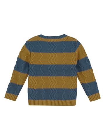 Noppies Pullover in Blau/ Hellbraun