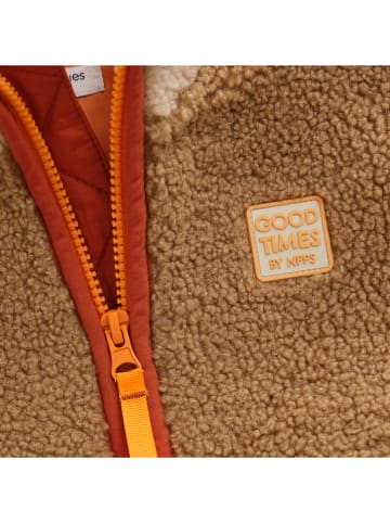 Noppies Kurtka polarowa w kolorze jasnobrązowo-beżowym