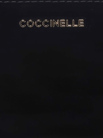COCCINELLE Skórzane etui w kolorze czarnym na karty - 12 x 8 cm