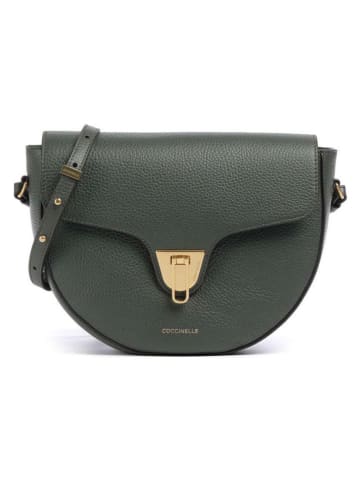 COCCINELLE Leren schoudertas donkergroen - (B)24 x (H)21 x (D)6 cm