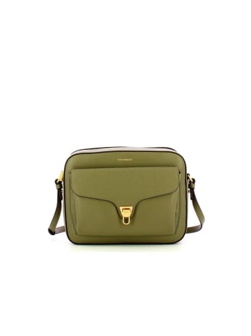 COCCINELLE Leren schoudertas groen - (B)26 x (H)20 x (D)8 cm