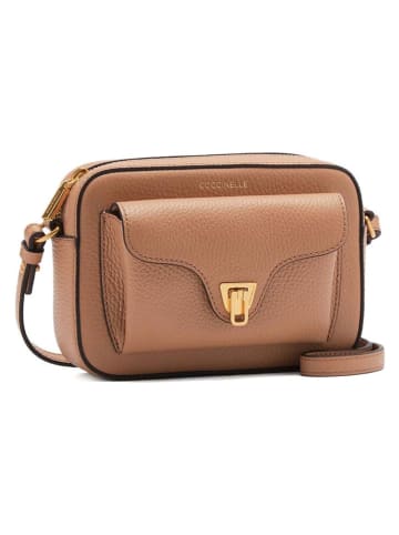 COCCINELLE Leder-Umhängetasche in Beige - (B)18 x (H)12 x (T)6 cm