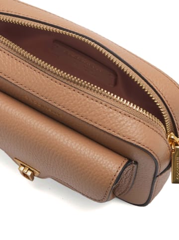 COCCINELLE Leder-Umhängetasche in Beige - (B)18 x (H)12 x (T)6 cm