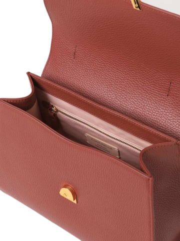 COCCINELLE Leder-Henkeltasche in Hellbraun - (B)29 x (H)21 x (T)12,5 cm