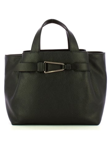 COCCINELLE Leder-Henkeltasche in Schwarz - (B)28 x (H)23 x (T)12 cm