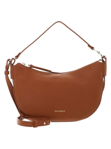 COCCINELLE Leren schoudertas lichtbruin - (B)26 x (H)17 x (D)5 cm