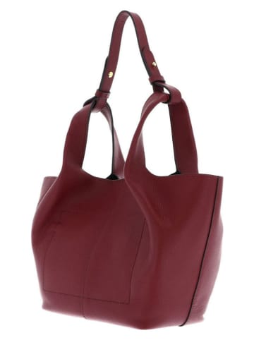 COCCINELLE Leder-Shopper in Rot - (B)36 x (H)22 x (T)10 cm