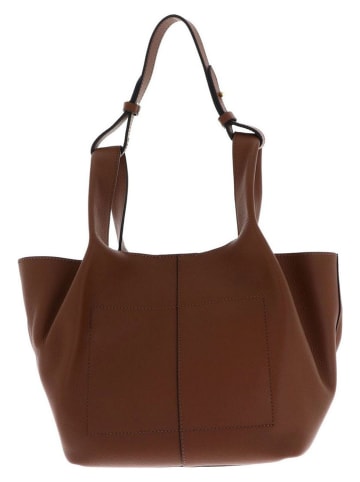 COCCINELLE Leder-Shopper in Hellbraun - (B)36 x (H)22 x (T)10 cm