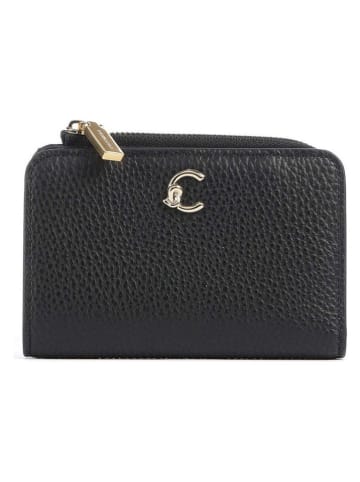 COCCINELLE Leren portemonnee zwart - (B)13 x (H)9 cm