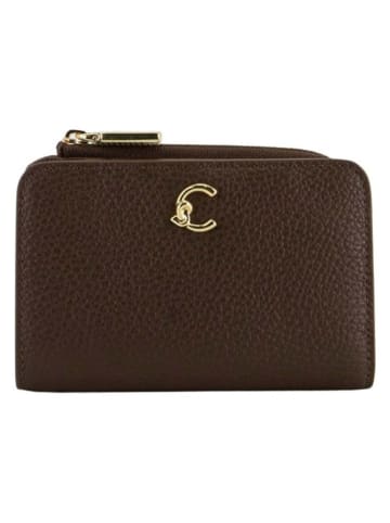 COCCINELLE Skórzany portfel w kolorze brązowym - 13 x 9 cm
