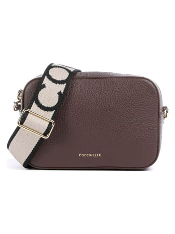 COCCINELLE Leren schoudertas bruin - (B)19 x (H)13 x (D)6 cm