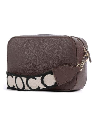 COCCINELLE Leder-Umhängetasche in Braun - (B)19 x (H)13 x (T)6 cm
