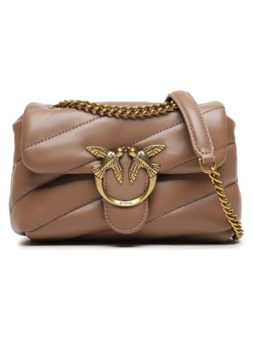 Pinko Leren schoudertas lichtbruin - (B)18 x (H)13 x (D)6 cm