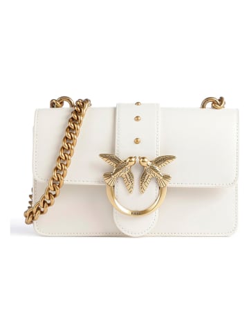 Pinko Leder-Umhängetasche in Creme - (B)21 x (H)13 x (T)6 cm