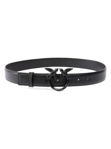 Pinko Leren riem zwart