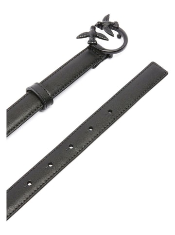 Pinko Leren riem zwart