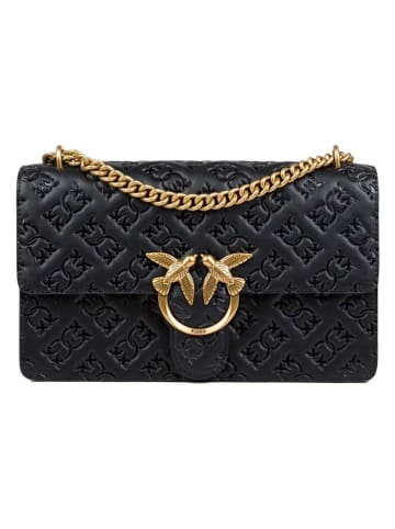 Pinko Leren schoudertas zwart - (B)27 x (H)16 x (D)7 cm