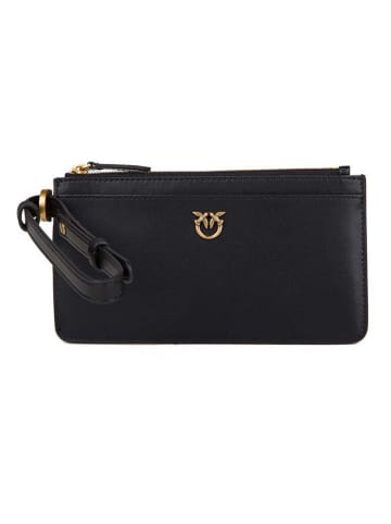 Pinko Leder-Geldbörse in Schwarz - (B)13 x (H)8 cm