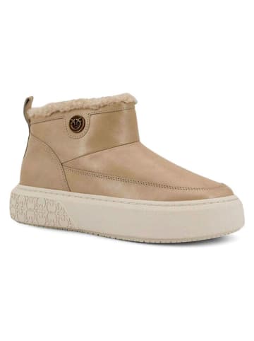 Pinko Leren winterboots beige