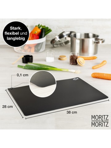 Moritz & Moritz Maty (4 szt.) w kolorze szaro-czarnym do krojenia - 38 x 28 cm