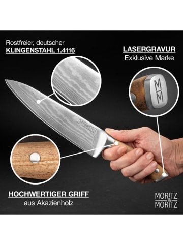 Moritz & Moritz Kookmes lichtbruin - (L)33 cm