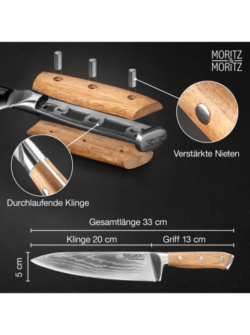 Moritz & Moritz Kochmesser in Hellbraun - (L)33 cm