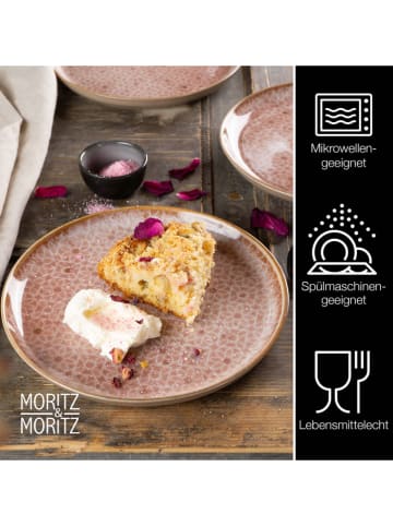 Moritz & Moritz Talerzyki deserowe (6 szt.) "Terra" w kolorze pomarańczowym - Ø 20,5 cm