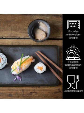 Moritz & Moritz 10-częściowy zestaw "Vida" w kolorze antracytowym do sushi