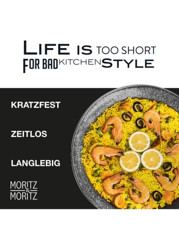 Moritz & Moritz 2er-Set: Servierschalen "Vida" in Anthrazit