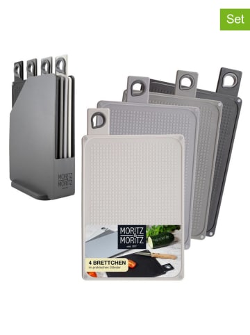 Moritz & Moritz 5-delige set: snijplanken grijs