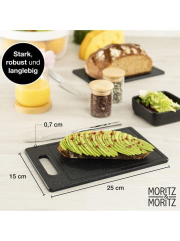 Moritz & Moritz Deski (2 szt.) w kolorze czarnym do krojenia - 25 x 15 cm