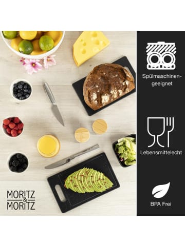 Moritz & Moritz 2-delige set: snijplanken zwart - (L)25 x (B)15 cm