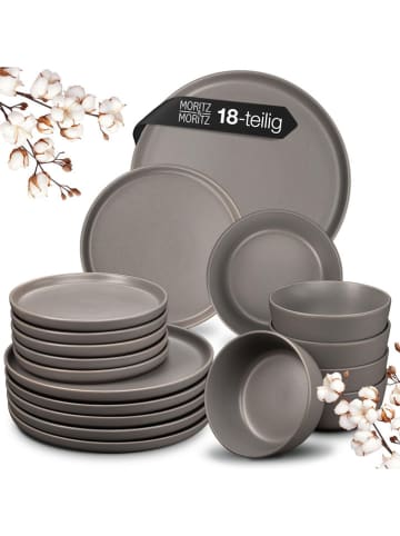Moritz & Moritz 18tlg. Geschirrset "Nordic" in Grau