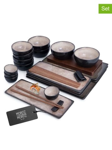 Moritz & Moritz 29-częściowy zestaw "Vida" w kolorze beżowym do sushi