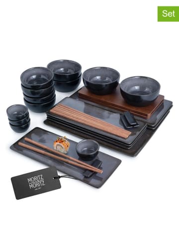 Moritz & Moritz 29tlg. Sushi-Set "Vida" in Anthrazit