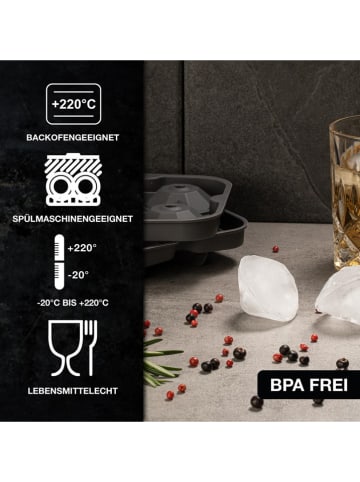 Moritz & Moritz 9tlg. Set: Eiswürfelformen in Grau