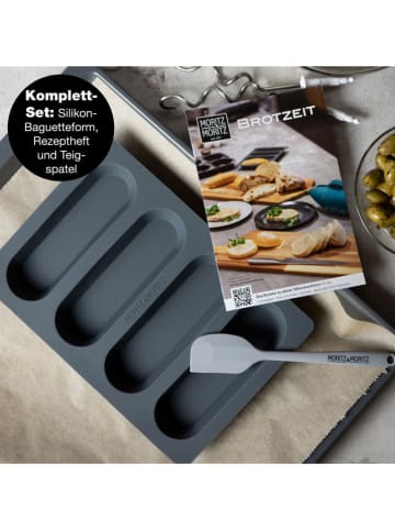 Moritz & Moritz 3-częściowy zestaw w kolorze szarym do pieczenia bułek
