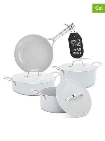 Moritz & Moritz 7-częściowy zestaw w kolorze jasnoszarym