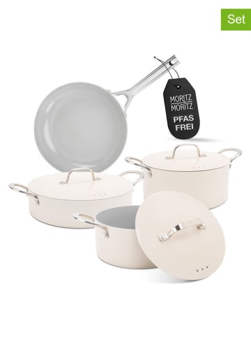 Moritz & Moritz 7-częściowy zestaw w kolorze kremowo-jasnoszarym