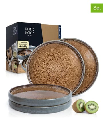 Moritz & Moritz Talerze obiadowe (4 szt.) "Solid" w kolorze beżowym - Ø 26 cm