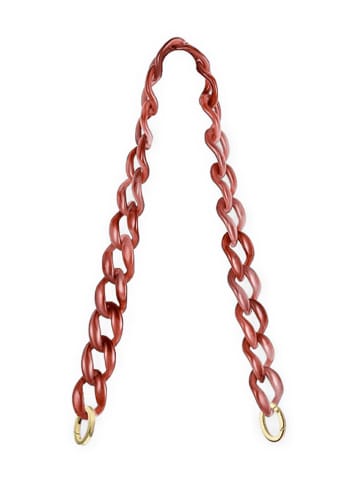 Hey Marly Pasek "Chain" w kolorze koralowym do torebki - dł. 62 cm