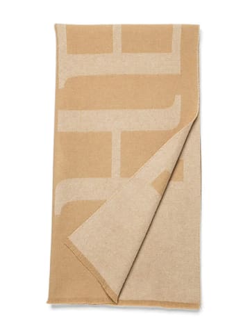 Hey Marly Wollen sjaal "Signature" lichtbruin - (L)200 x (B)55 cm