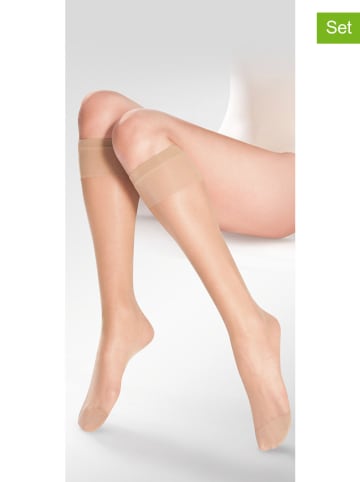 Gabriella 6er-Set: Kniestrümpfe in Schwarz - 15 DEN, 3 x 2 Paar