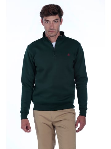 The Time of Bocha 2er-Set: Sweatshirts in Blau/ Dunkelgrün