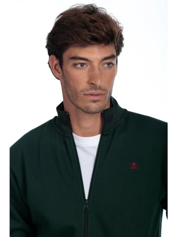 The Time of Bocha Sweatjacke in Dunkelgrün