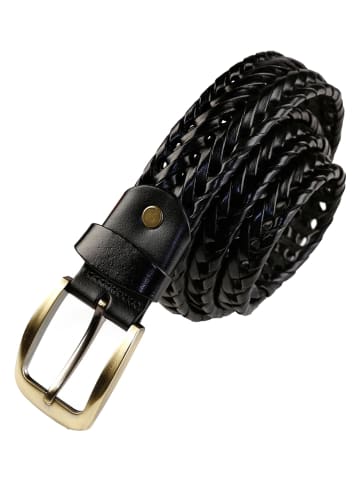 The Time of Bocha Leren riem zwart