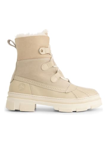 TRAVELIN' Leder-Winterstiefel "Fernie" in Creme