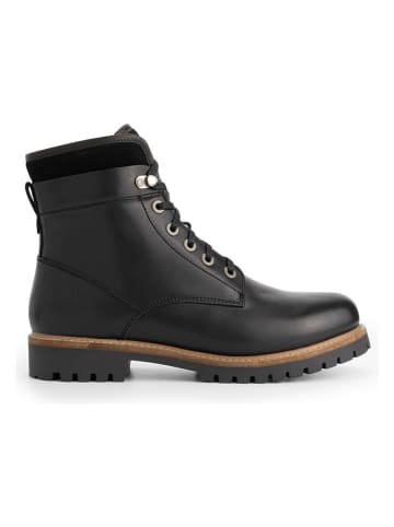 TRAVELIN' Leren boots "Karhamn" zwart