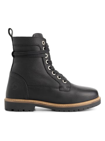 TRAVELIN' Leren boots "Kongsmark" zwart