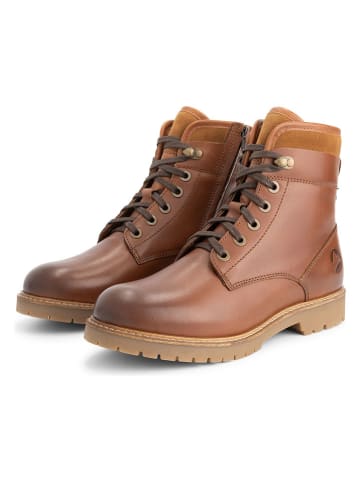 TRAVELIN' Leder-Boots in Hellbraun